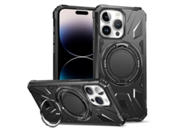 Suporte Casa Quedas Para Iphone 14 Pro Max Pele Sintética Preto