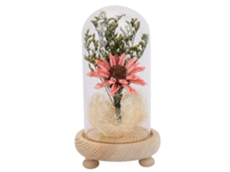 Decoração Caseira com Vidro e Flores Secas Presente Festivo