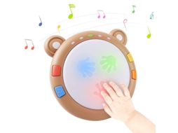 2026 brinquedos Musicais Eletrônicos para Bebês, Bateria com Luzes Educativa para Bebês Pequenos