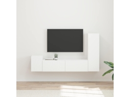 Vidaxl Conjunto De Móvel De Tv 4 Unid. Branco Derivados De Madeira