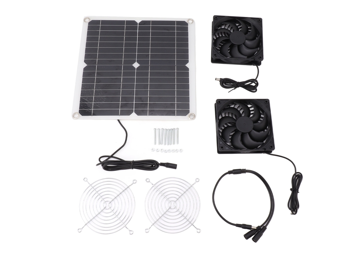Ventilador Solar 12w 12v Painel Solar Conversão Energética Eficiente