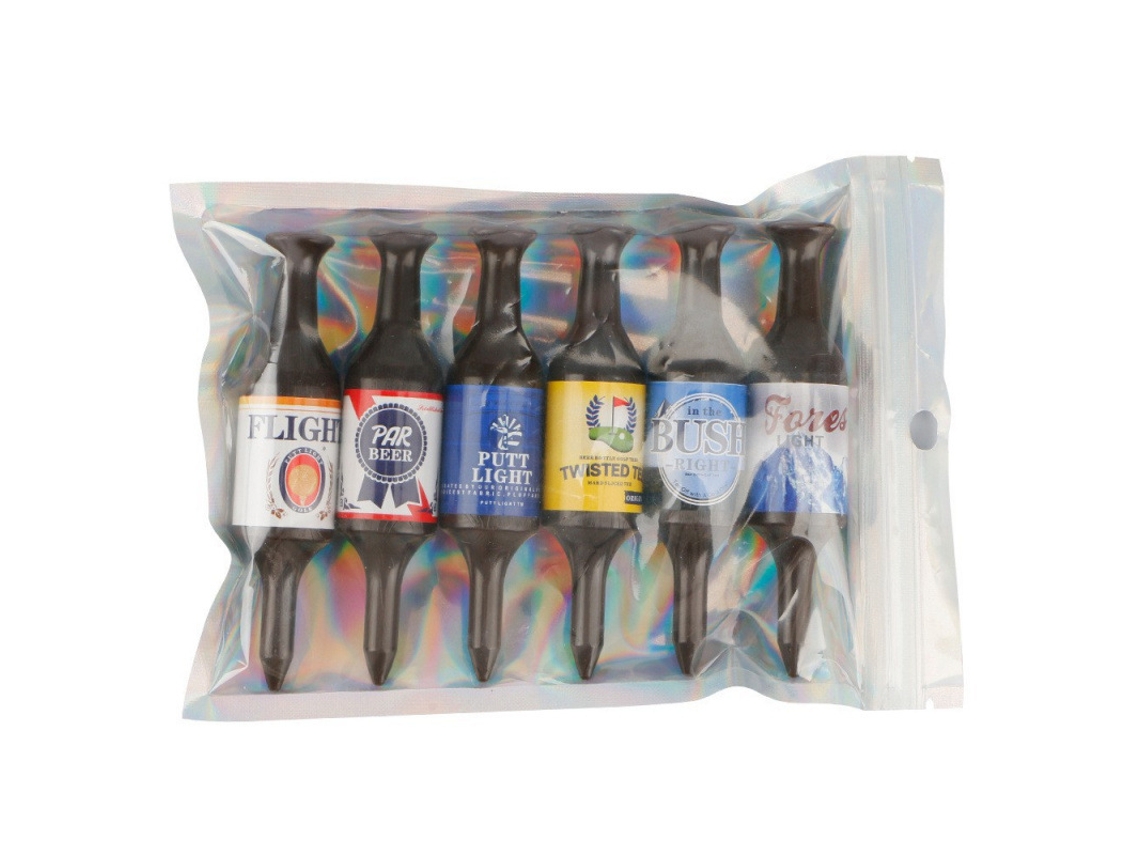 Pacote Com 12 Tees De Golfe Divertidos, Feitos De Plástico Reciclável. Mdug