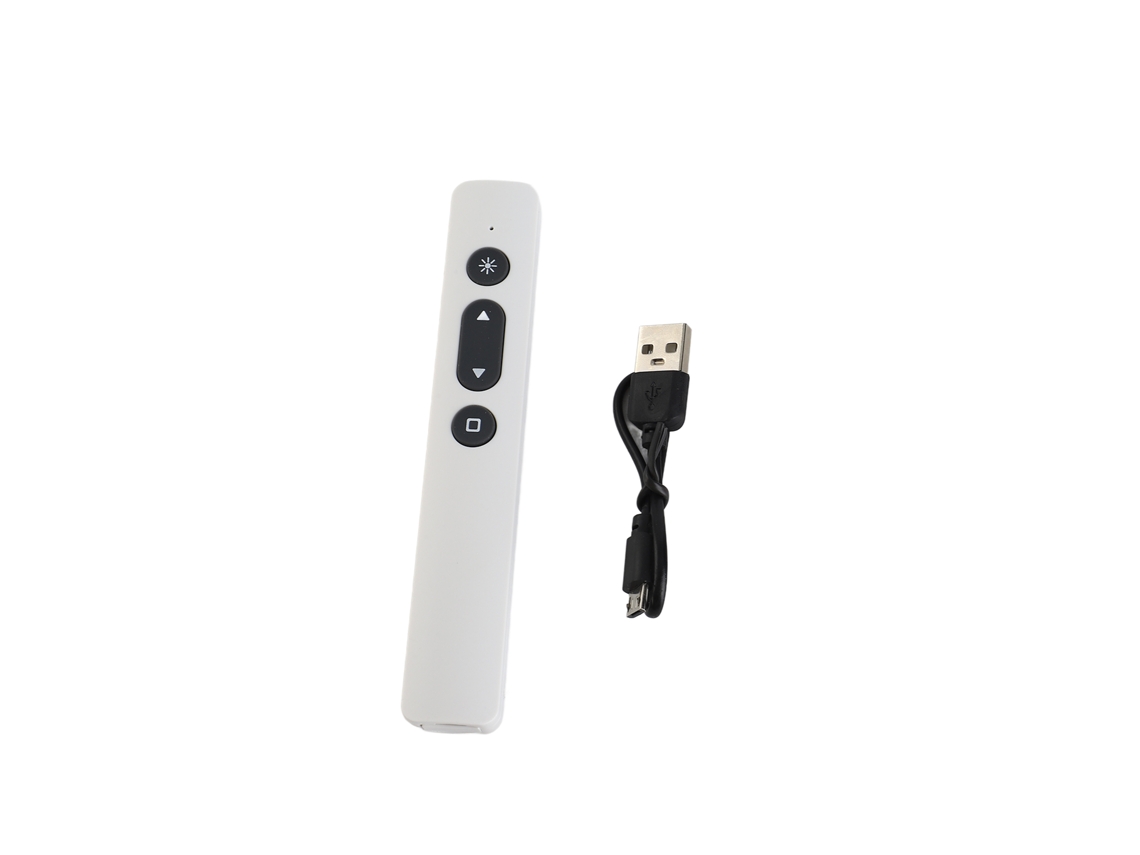 Apresentador Sem Fio Remoto Recarregável 2.4g Clicker De Apresentação Usb Caneta De Virar Ppt