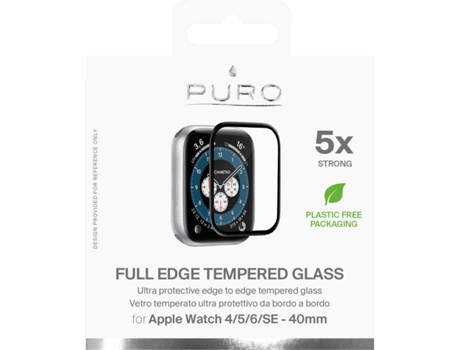 Película Vidro Temperado Apple Watch 4-5-6-SE 40mm 