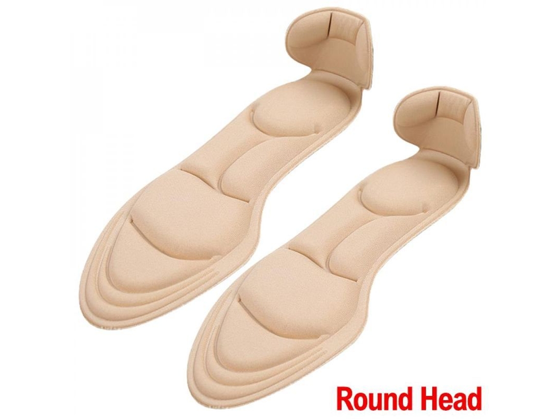 4pcs Palmilhas de Sapatos de Salto Alto para Mulher com Espuma de Memória Anti derrapante Cortável Eok