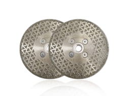 Disco De Corte E Lixamento Com Diamante Eletroplatado Para Mármore E Granito 2un 5 Polegadas/115mm