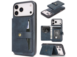 Capa Para Iphone 17 Pro Com Magsafe E Suporte De Cartão Destacável.