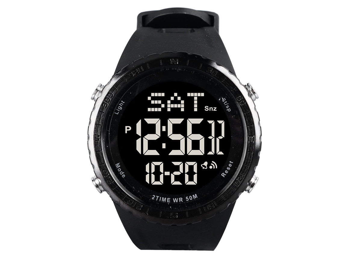 Relógio Analógico Digital Masculino Resistente À Água Cronógrafo Sport Led Backlight