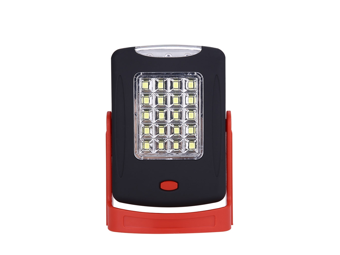 Lanterna de Emergência Portátil 23 Led, para Acampamento, Caminhada, Outdoor, com Alça Dobrável e Ímã | S/MARCA