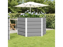 Vidaxl Floreira Cinzento-claro 129 X 129 X 75 Cm Aço