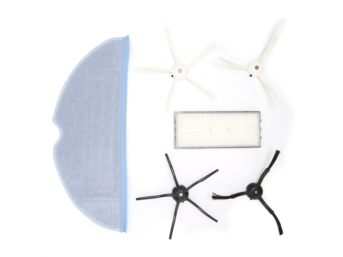 Kit Reposição Pano Limpeza Filtro Pincel Lateral para Robô Aspirador T7s T7plus S7 com S/MARCA