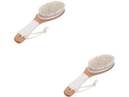 Conjunto Mikinona Com 2 Escovas Esfoliantes Corporais Cabos Para Cuidados A Pele