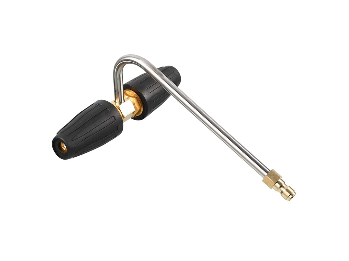 Anexo Limpador De Canalizações Para Lava-pressão, 2 Bicos Turbo Rotativos, Conexão Rápida 1/4 Polegada