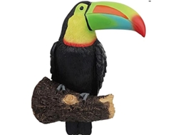 Decoração de Árvore com Tucano em Resina para Jardim | S/MARCA