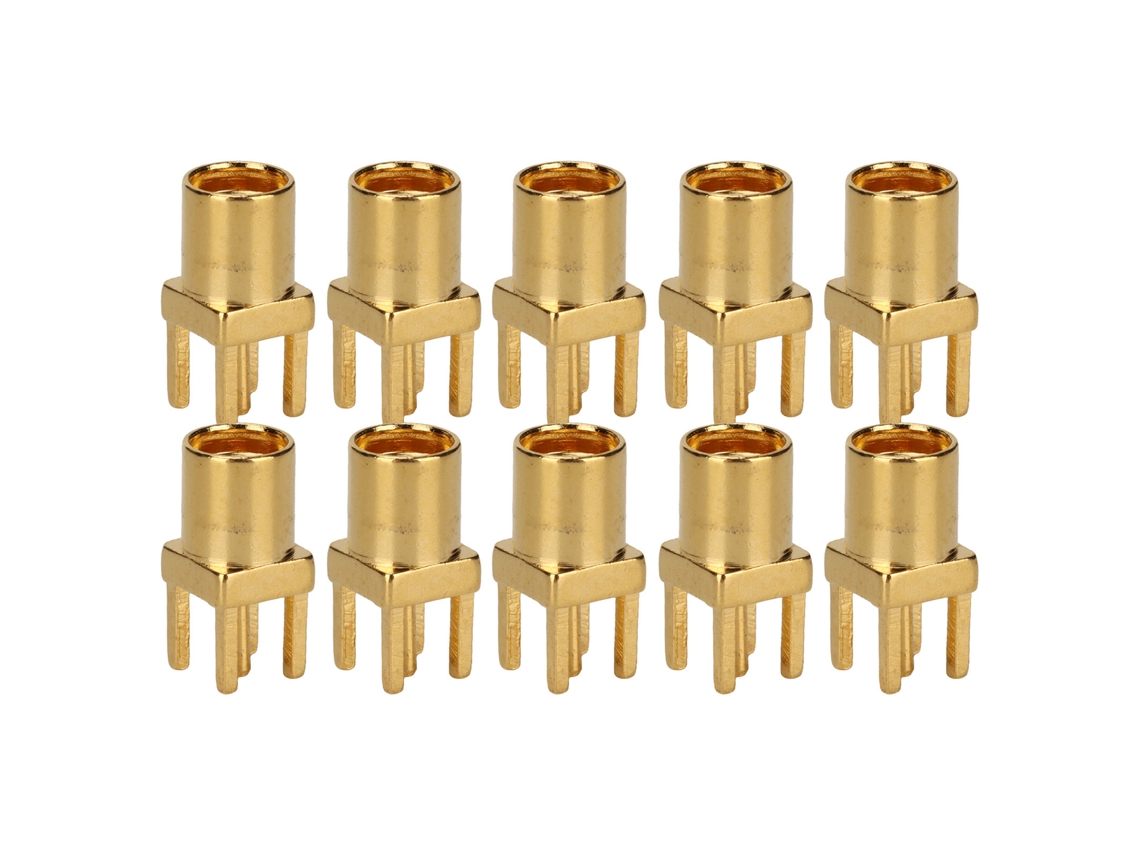 Conector Mmcx Ke Fêmea 4 Pinos Para Pcb Reparação De Fones De Ouvido 10 Peças