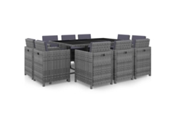 Outdoor Dining Set, Outdoor Dining Sets Vidaxl Cinzeto Rattan / Vime (n/a)