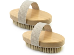 Conjunto de Escovas para Corpo, 2 Peças, Cerdas Naturais ZYBLSSBB