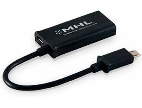 Cable MHL 11 Pines 3GO CMHL11 Hdmi Macho - Microusb Macho/ Negro