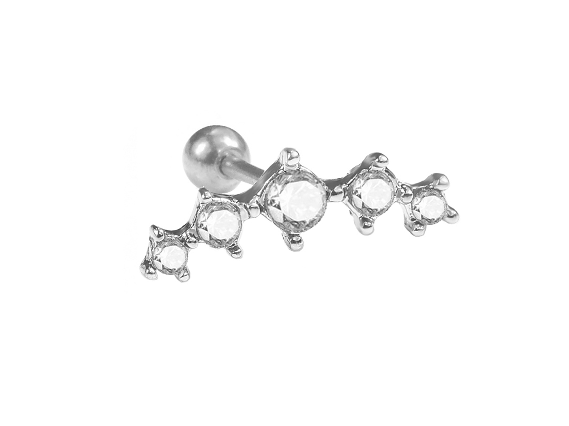 Brinco Curvo Decoração Piercing Corporal