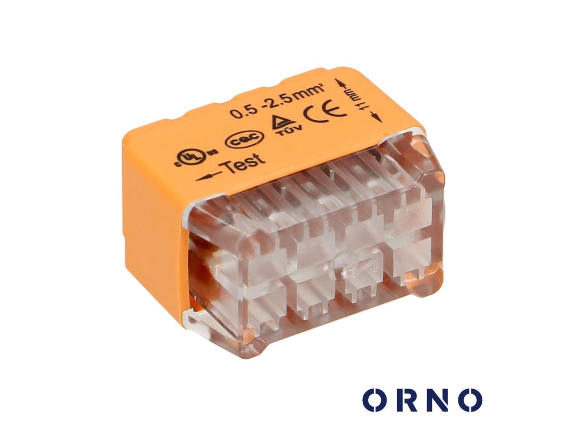 Ligador Rápido 8 Condutores 0.75 2.5mm² 50x ORNO