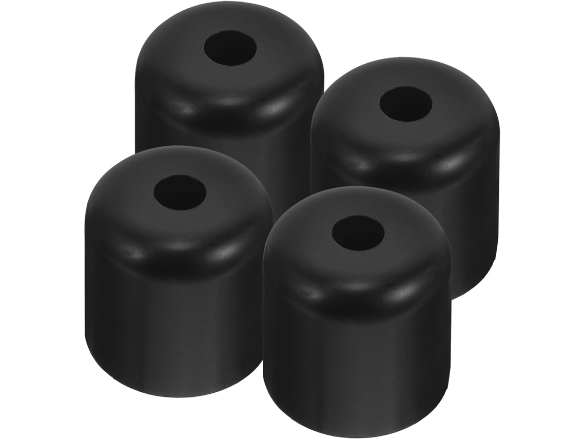 Pés Para Móveis, Pés Para Sofá, 4 Peças, Plástico, Substituição, Preto, Parafuso, Instalação Fácil