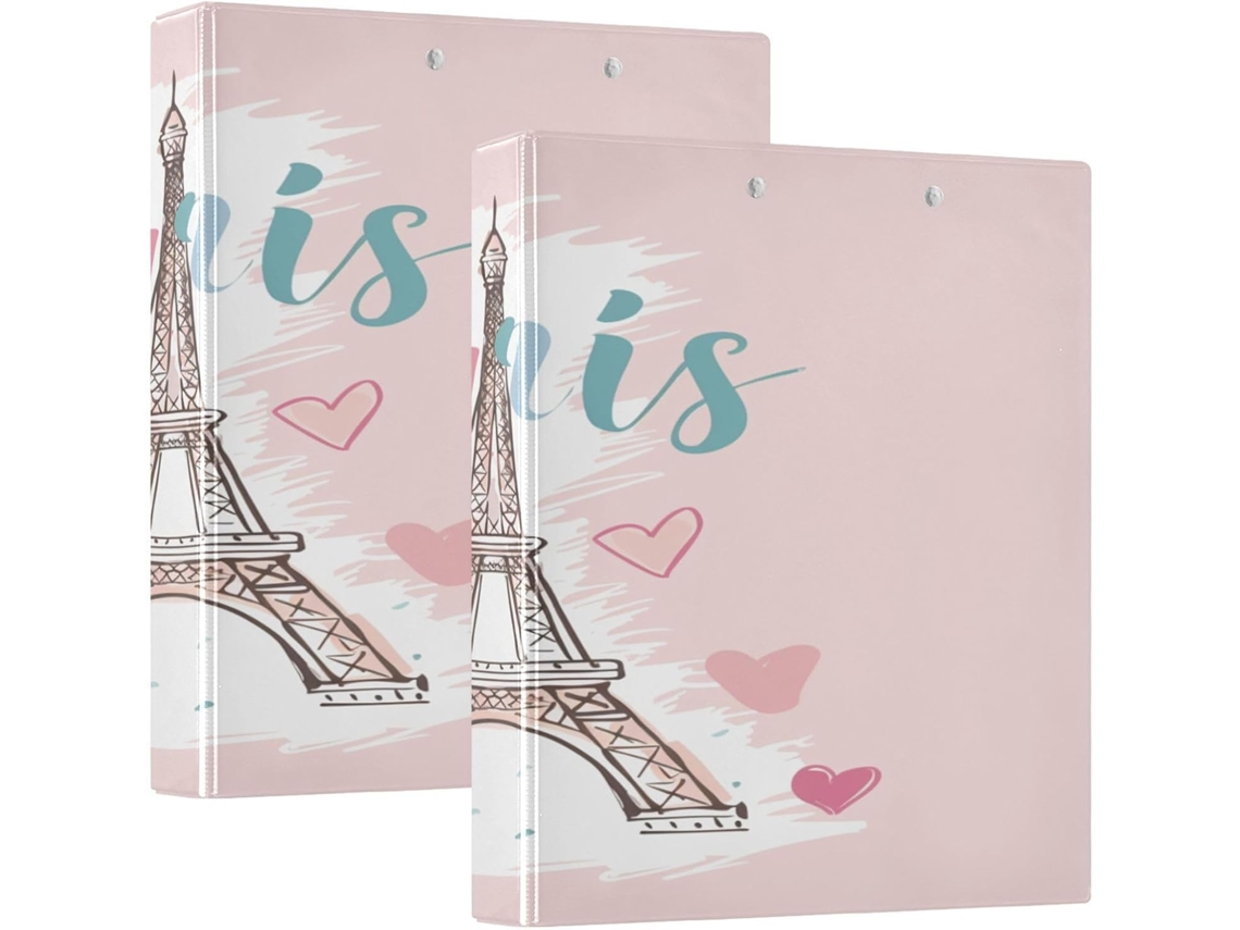 Massa Redonda Com Estampa Torre Eiffel Em Tom Pêssego, 3,8cm 1-1 2 Polegada, Com Sacos, Embalagem Com 1 2, 200 Folhas