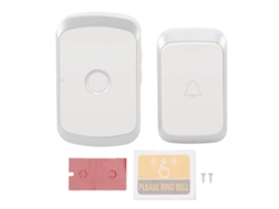 Kit de Campainha Wireless LAXISCREED com 36 toques, 4 níveis de volume e luz LED para casa