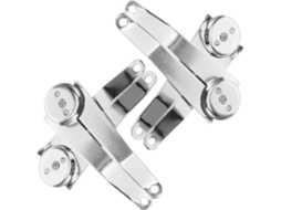 Dobradiças Metálicas Callaron, Conjunto De 4 Peças, Para Caixas De Madeira, Com Suporte Dobrável E Boa Capacidade De