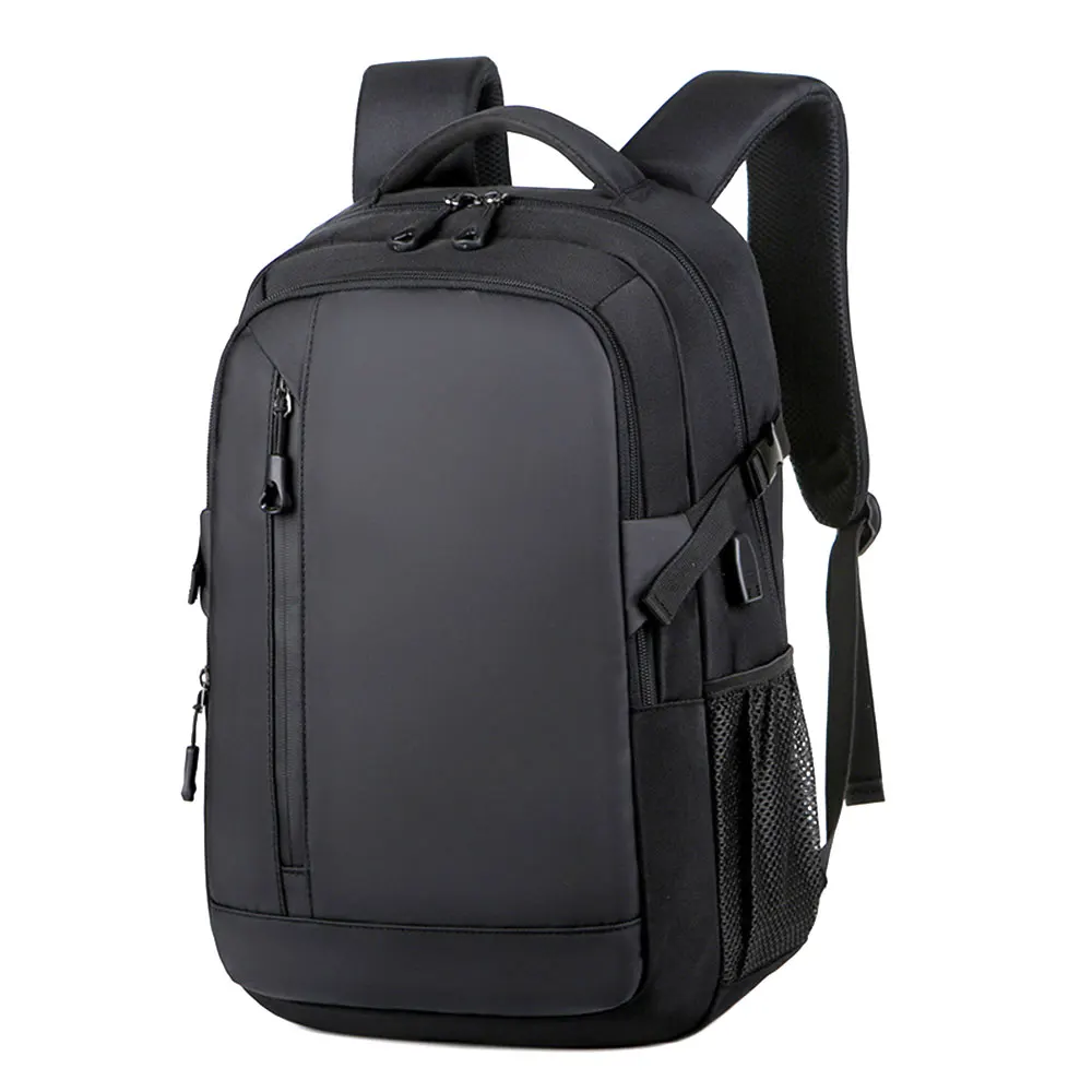 (5018-preto) Mochila Masculina Impermeável Para Negócios Com Porta Usb, Comporta Um Laptop De 15,6 Polegadas.