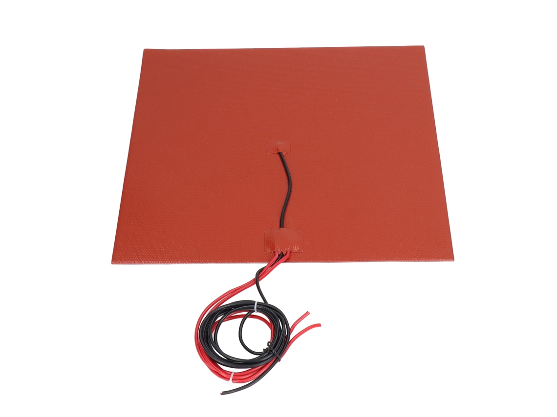 Tampa Aquecida De Silicone Para Impressora 3d 350w, 300mm, Termistor 100k, Adesivo Forte, 12v Cc.