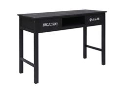 Vidaxl Mesa Consola 110x45x76 Cm Madeira Preto