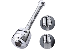 Aerador De Grifo Giratório 360 Graus 2 Modos Filtro Ducha Para Cozinha Banho Longo