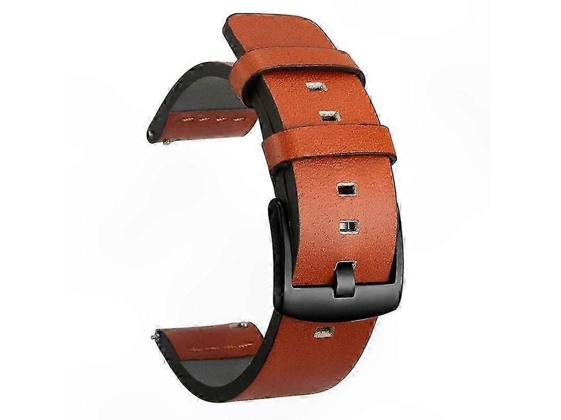 Pulseira Universal De Couro Com Sistema De Liberação Rápida Para Smartwatches.