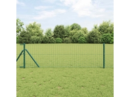 Vidaxl Poste De Cerca 12 Unid. Verde 110 Cm Aço Com Revestimento Em Pó