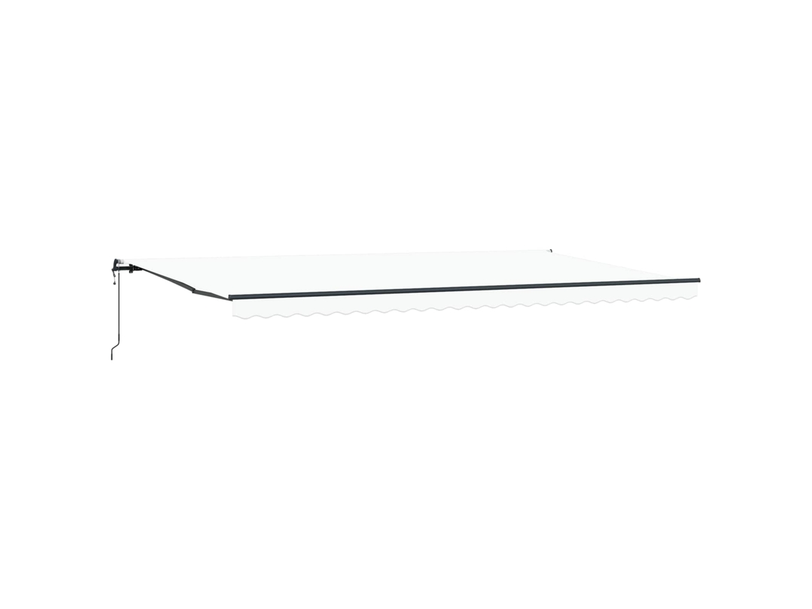 Toldo Retrátil Branco 600 × 300 Cm Tecido e Alumínio MAISON EXCLUSIVE