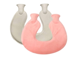 Botella De Água Quente Em Forma De U Linjou Com Capa Macia Para Aliviar Dores No Pescoço E Nos Ombros
