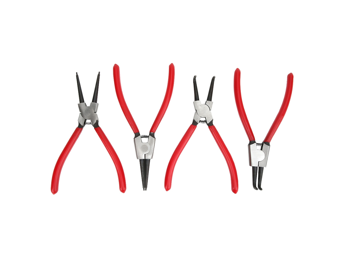 4pcs Alicates Anel Trava 7 Polegadas Cabo PVC | S/MARCA