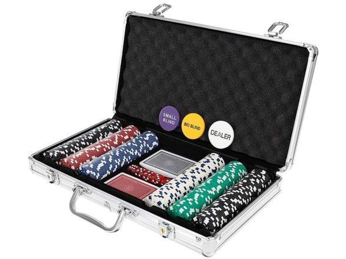 Conjunto de Poker TOPBRANDS Texas Strong 300 Peças + Mala (Idade Mínima: 18 Anos - Dificuldade: Intermédia)