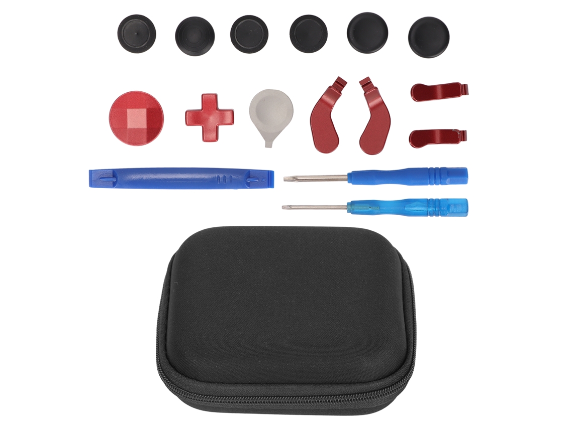 Aetheria kit de Reparo e Acessórios 13 em 1 para Controle Xbox One Elite Series 2 Vermelho
