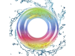 Boia De Natação Com Luzes Piscantes, Inflável Colorida Para Crianças, Praia Verão, Infantil Efeito Arco-íris -aquaforge