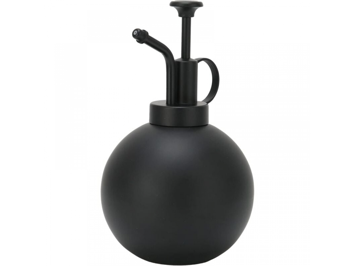 Regador Pequeno para Plantas de Interior, 500ml, em Aço Inoxidável AQUAFORGE (preto)