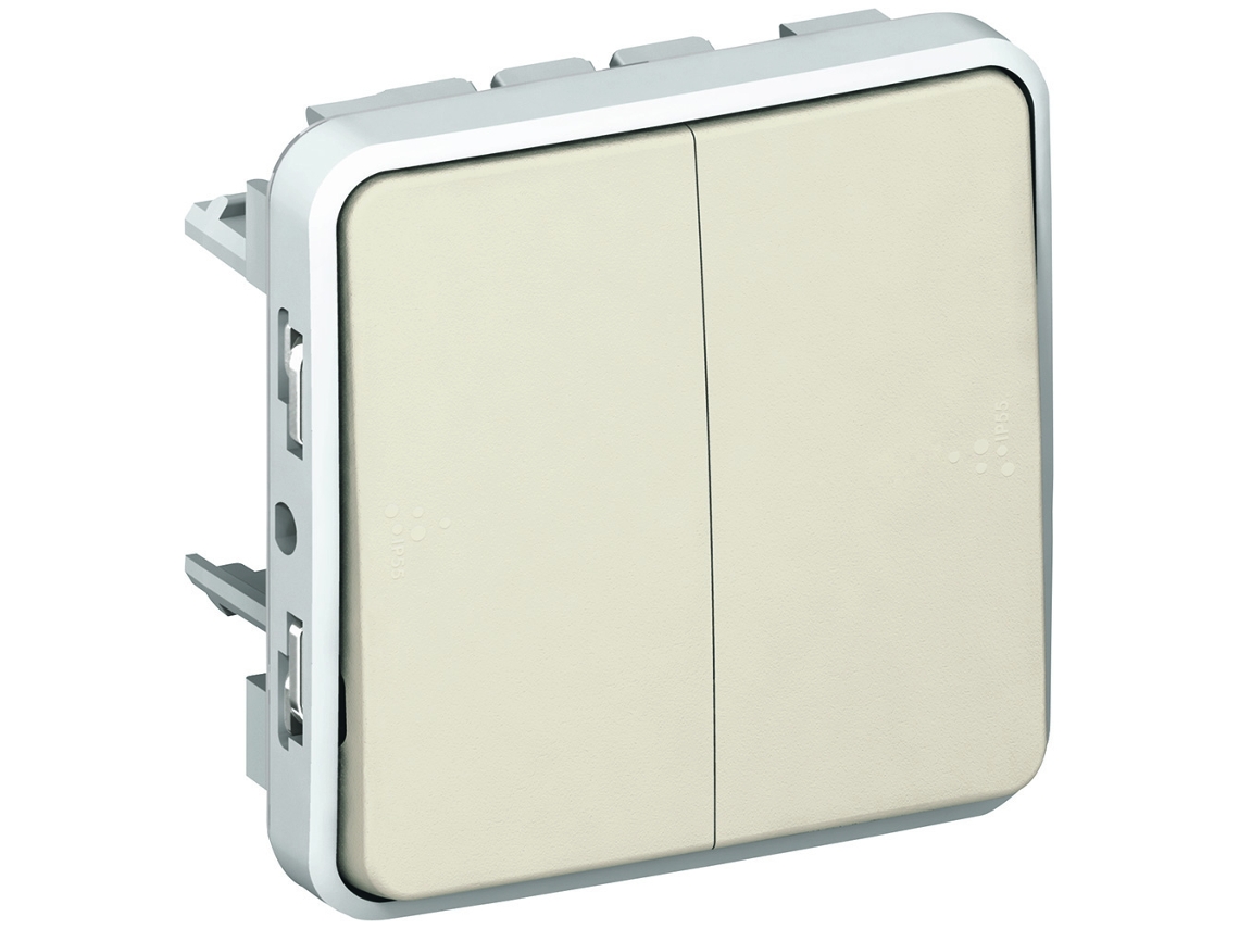 Plexo Comutador Escada Duplo Branco Ref: 069625