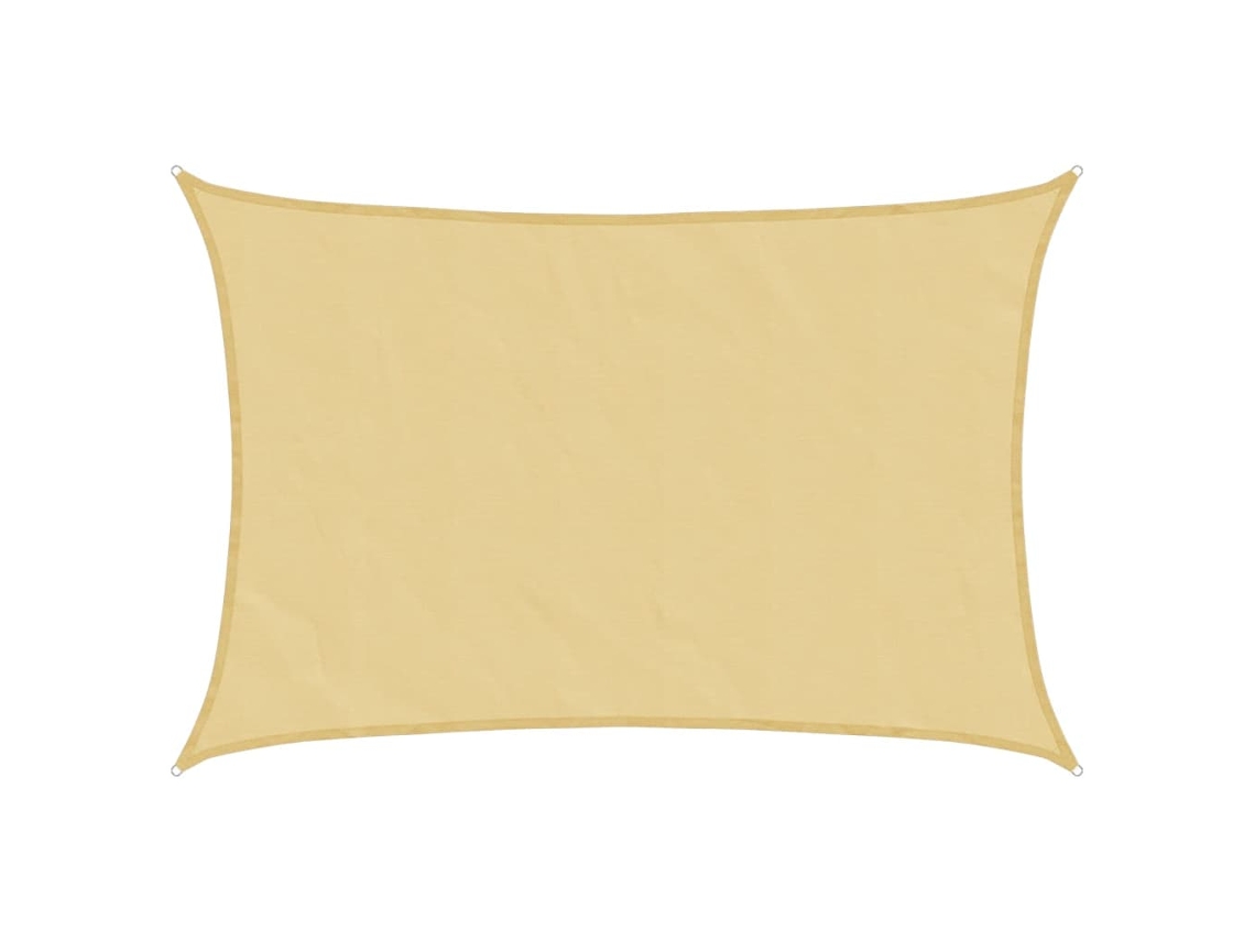 Maison Exclusive - Para-sol Estilo Vela 5x3 M Oxford 100% Poliéster Cor Areia