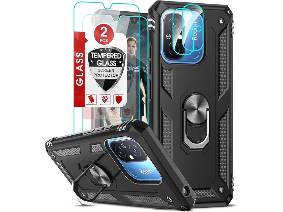 Capa Anel Proteção Câmera Para Xiaomi Redmi 12c/11a/xiaomi Poco C55 Hongwe. Anti-choque Verde