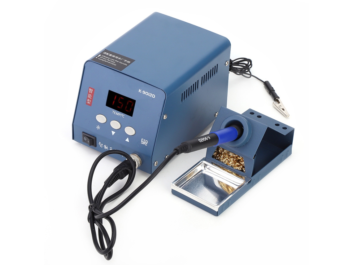 Estação De Retrabalho Com Botão Tátil Lcd Digital Laxiscreed E 3 Canais De Memória De Temperatura