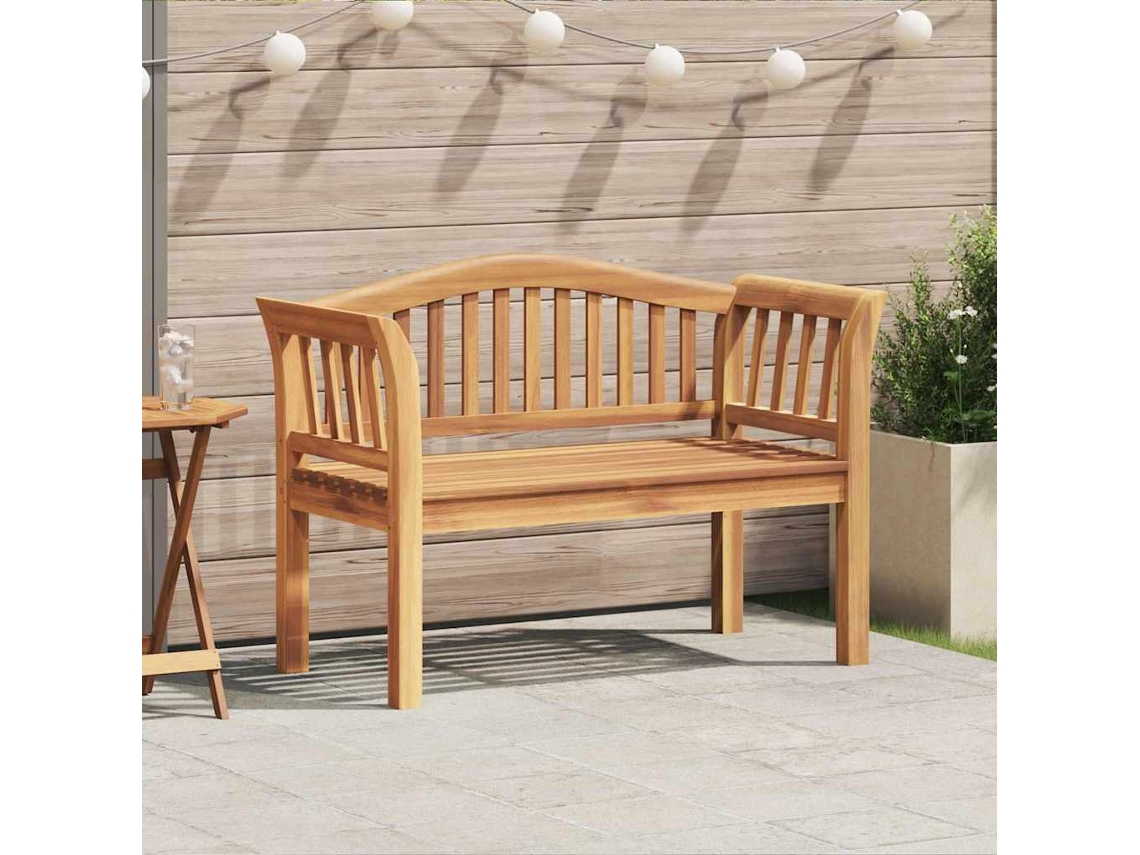 Vidaxl Banco Castanho 120 X 53,5 X 85 Cm Madeira De Teca Maciça