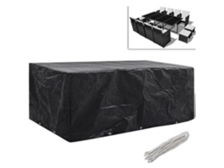 Capa protetora para móveis de jardim, banco de mesa, cobertura de lona externa preta 229 x 113 x 73 cm HB044 S/MARCA