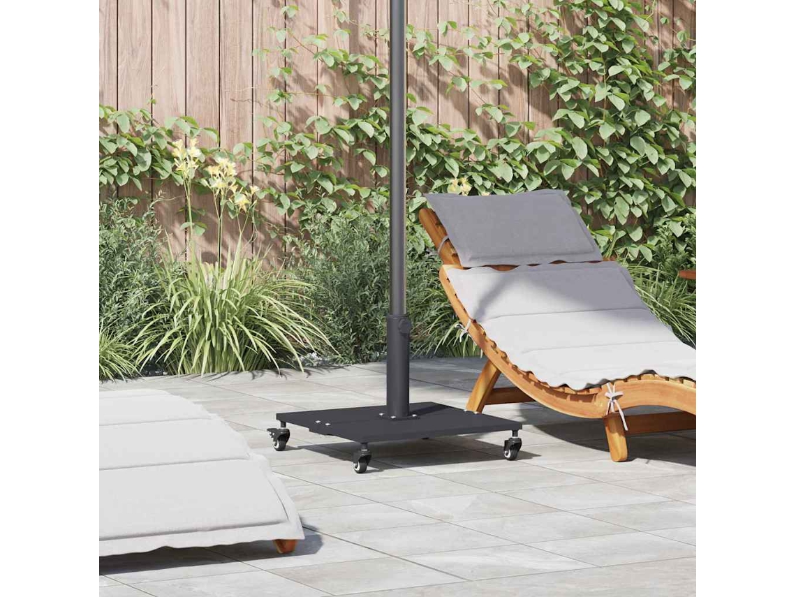 Vidaxl Base Para Chapéu De Sol 26.8 Kg Cinzento-escuro Quadrado