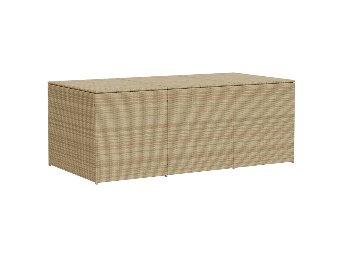 Garden Storage Box, Garden Storage Boxes Vidaxl Bege Rattan / Vime (180 X 90 X 70 Cm)