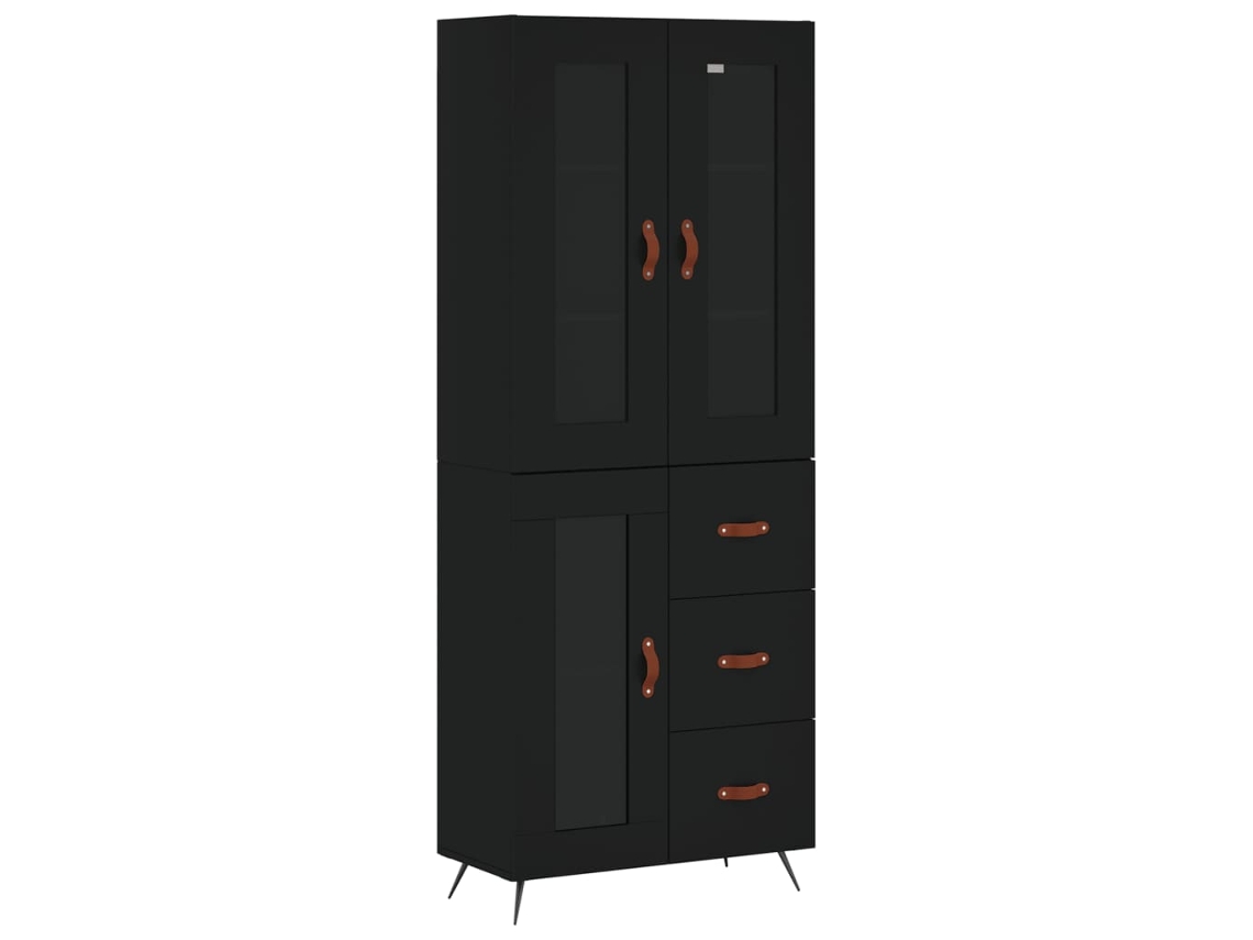 Highboard, Highboards Vidaxl Preto Madeira Processada (n/a)